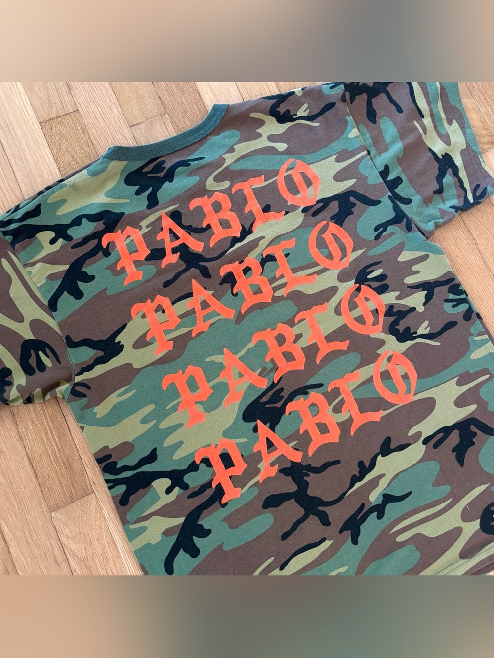 Kanye West The Life Of Pablo Tour Shirt I Feel Like Pablo Rothco Size XL Camo